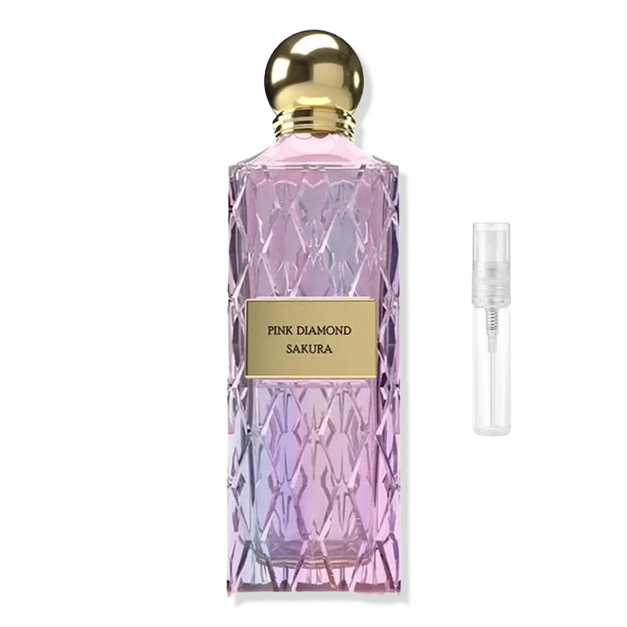 Front View of IBRAQ Pink Diamond Sakura Extrait De Parfum SAMPLE